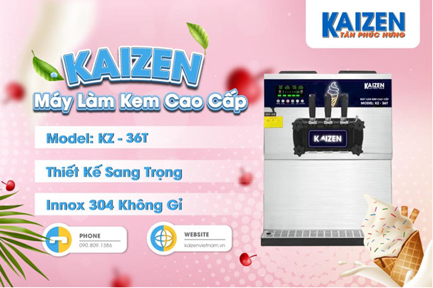 Máy Làm Kem Tươi KAIZEN KZ- 36T